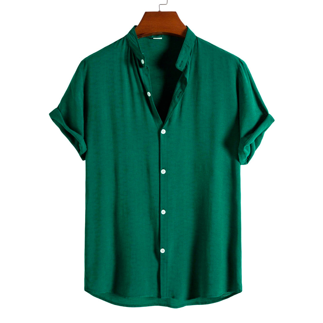 Camisa Masculina Gola Padre verde