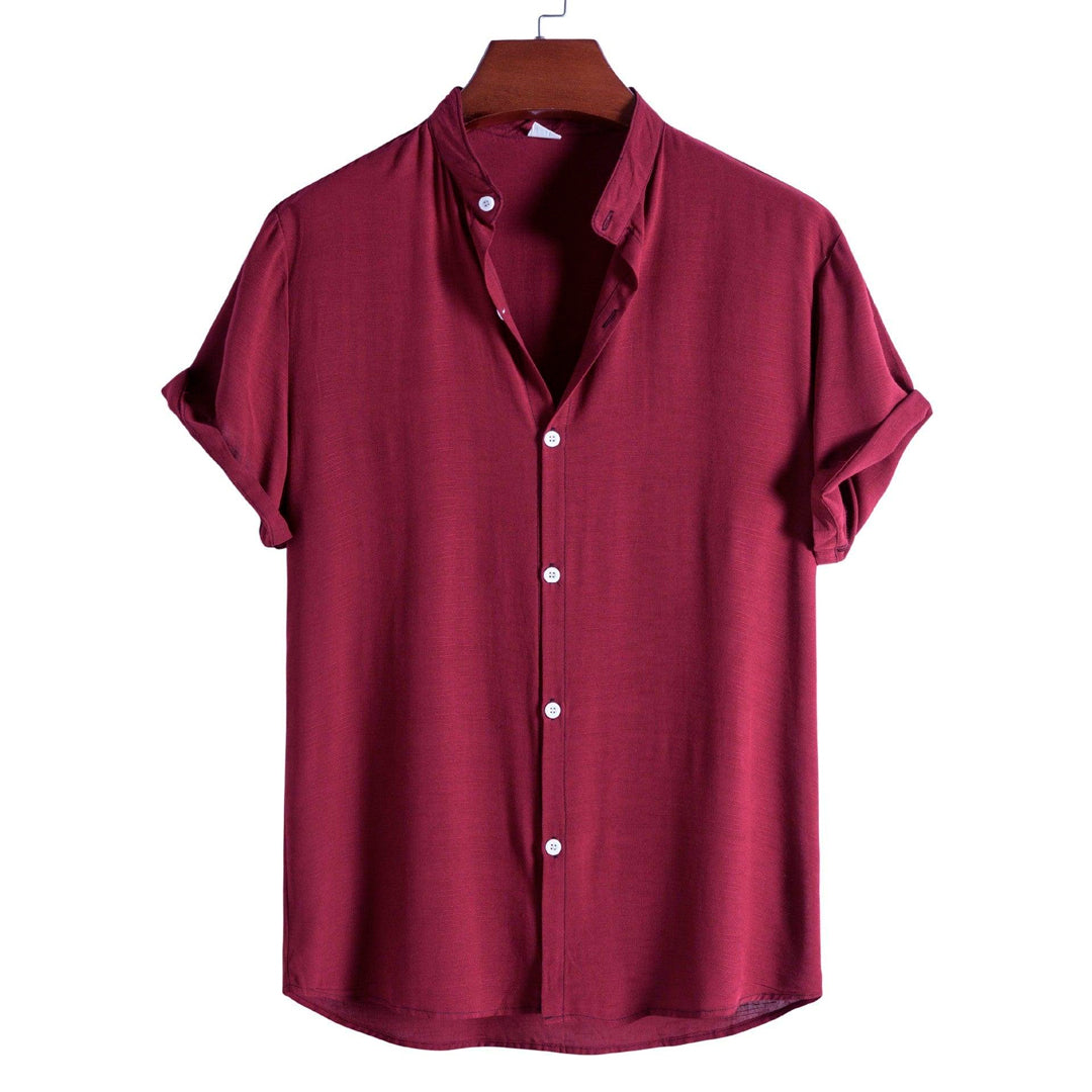 Camisa Masculina Gola Padre vinho