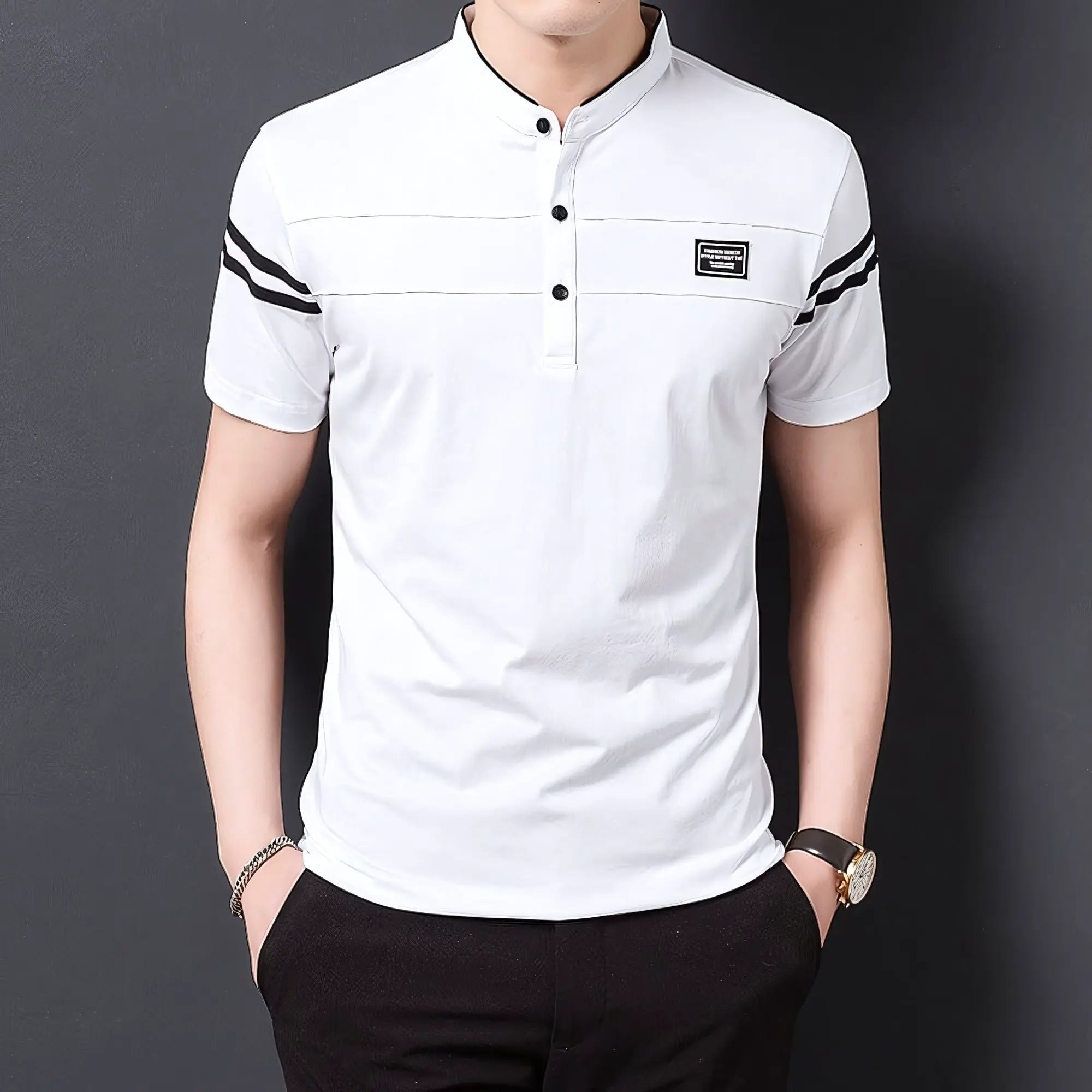 Camisa Polo Masculina Assoluto branca