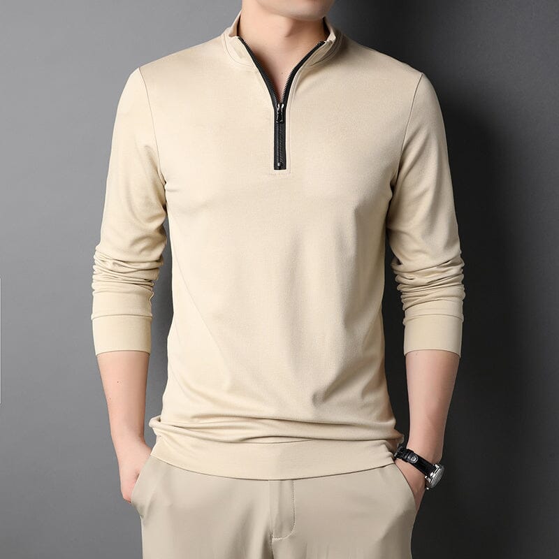 Camisa Social Masculina Lusso bege