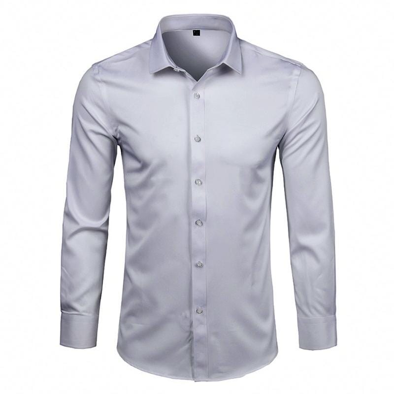 Camisa Social Masculina cinza